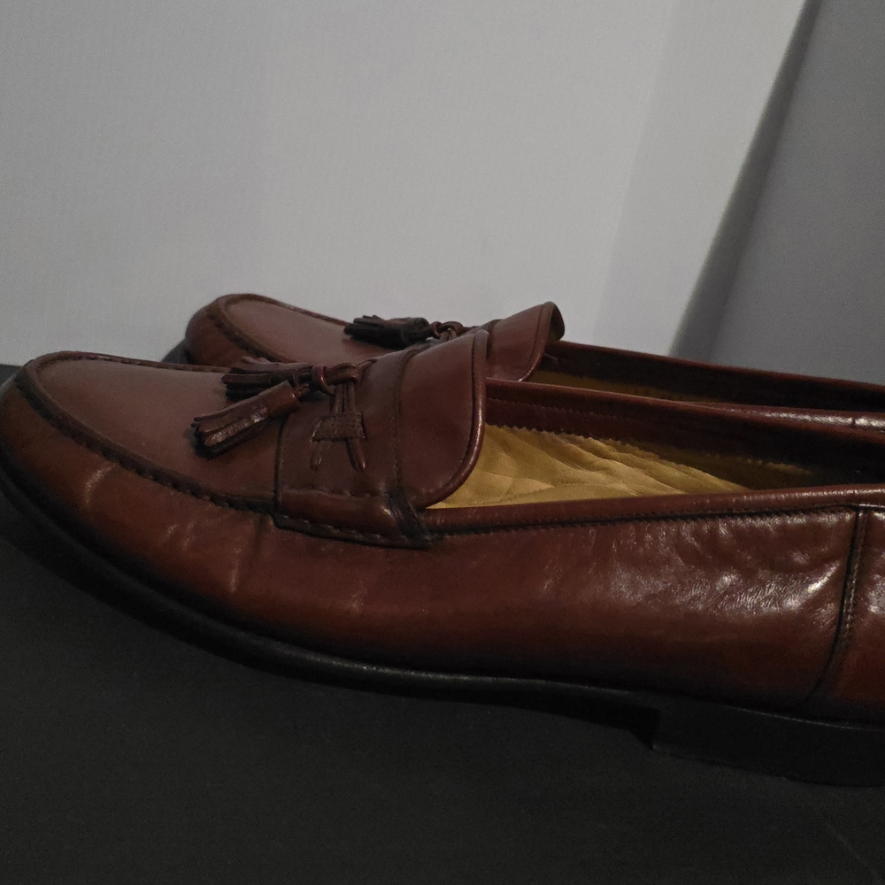 Santoni Men’s Tassel Loafers - Brown, Leather. Made in Italy
